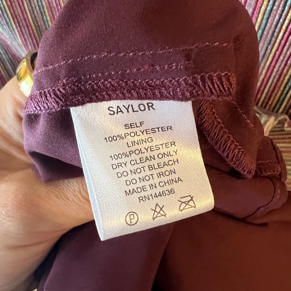 SAYLOR Allison Multicolor Striped Long Sleeve Midi Dress Size M - Picture 7 of 12